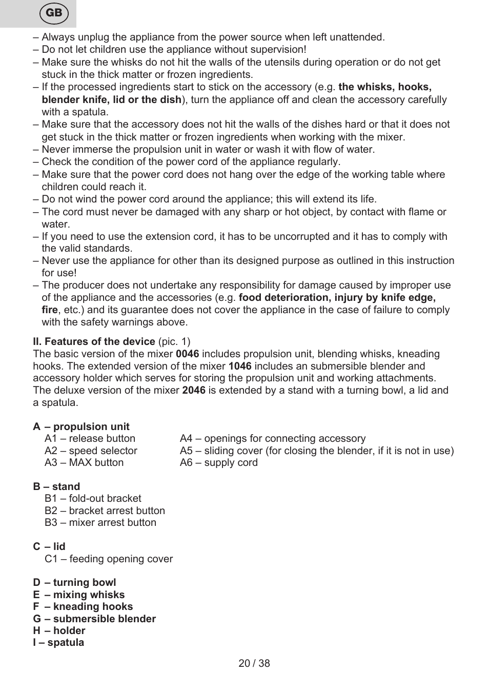 ETA Promise User Manual | Page 20 / 40