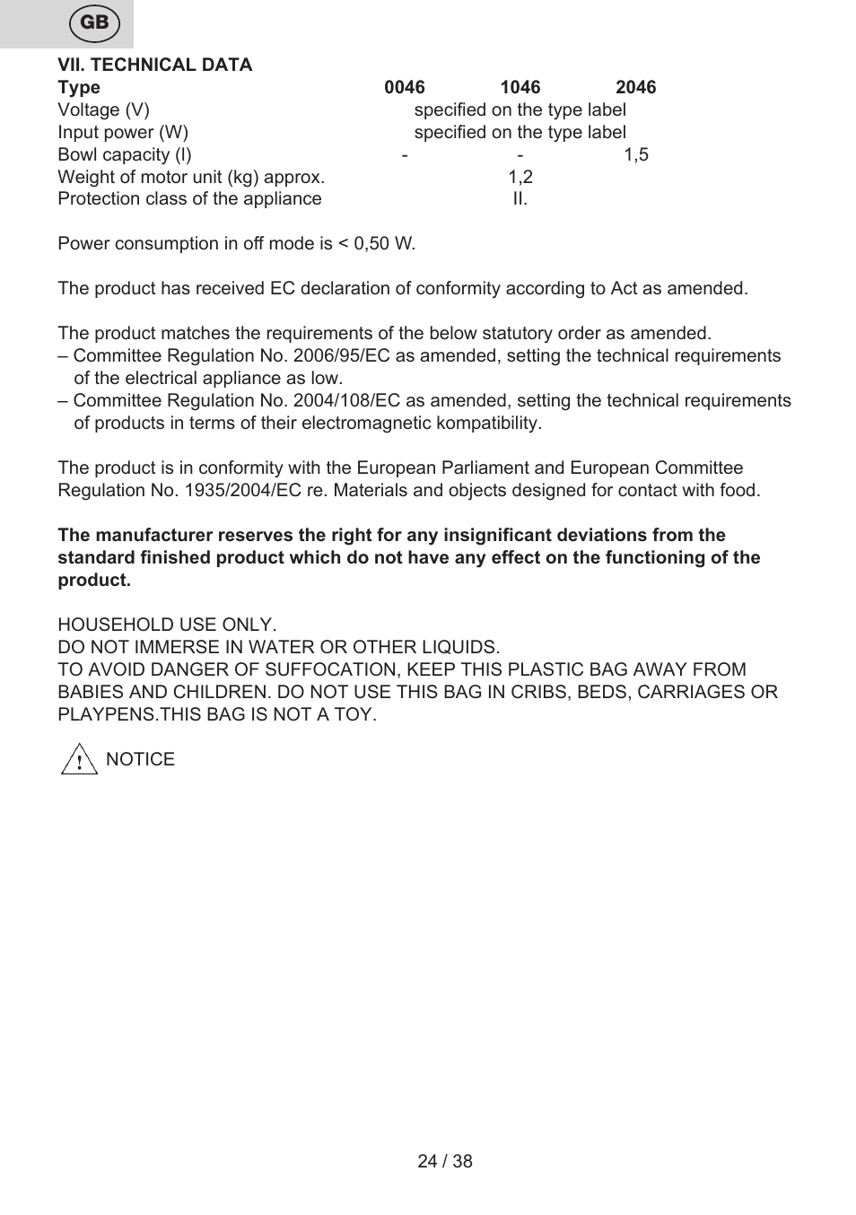 ETA Promise User Manual | Page 24 / 40