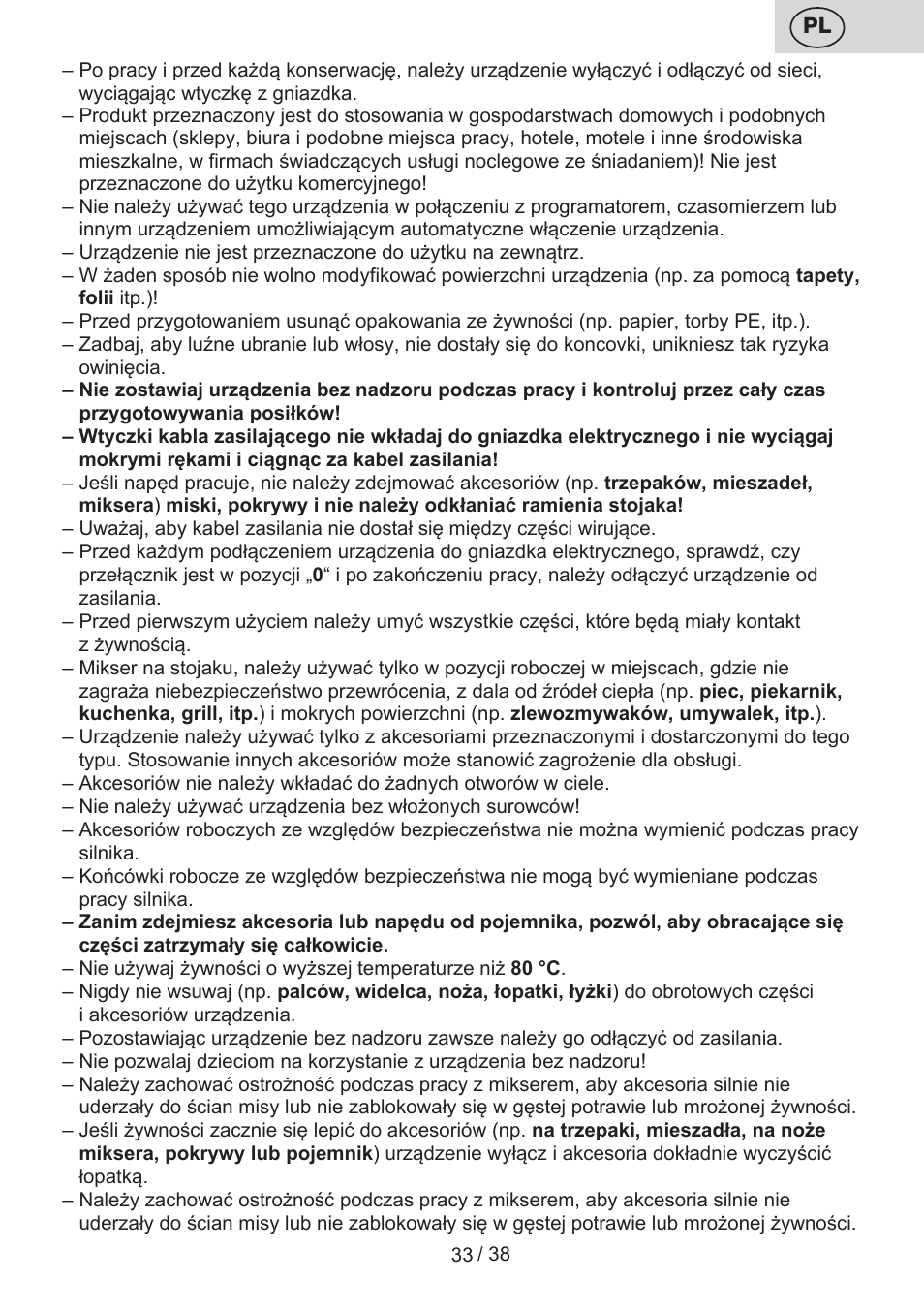 ETA Promise User Manual | Page 33 / 40