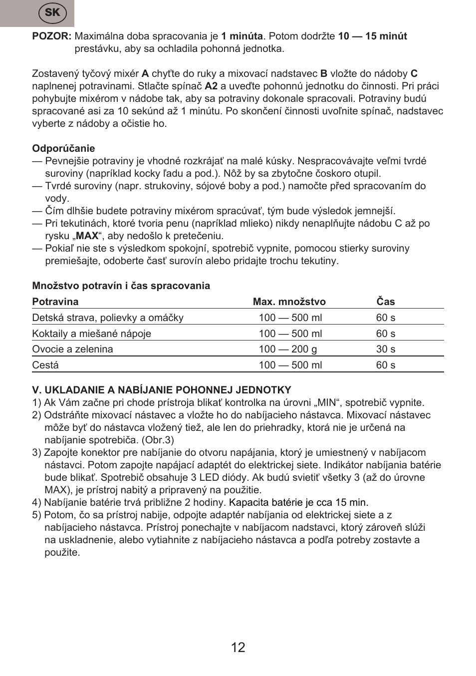 ETA Vassa User Manual | Page 12 / 32
