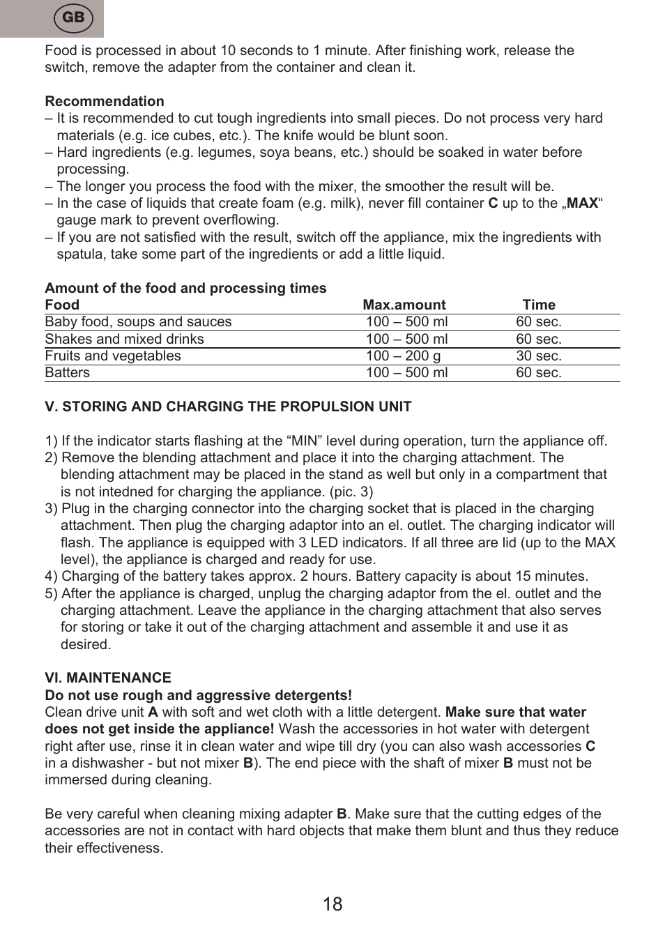 ETA Vassa User Manual | Page 18 / 32