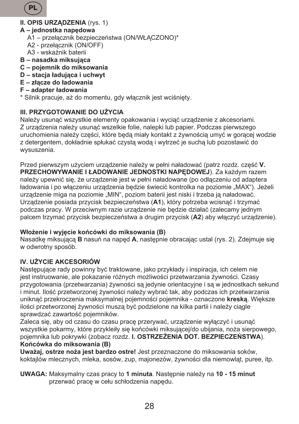 ETA Vassa User Manual | Page 28 / 32