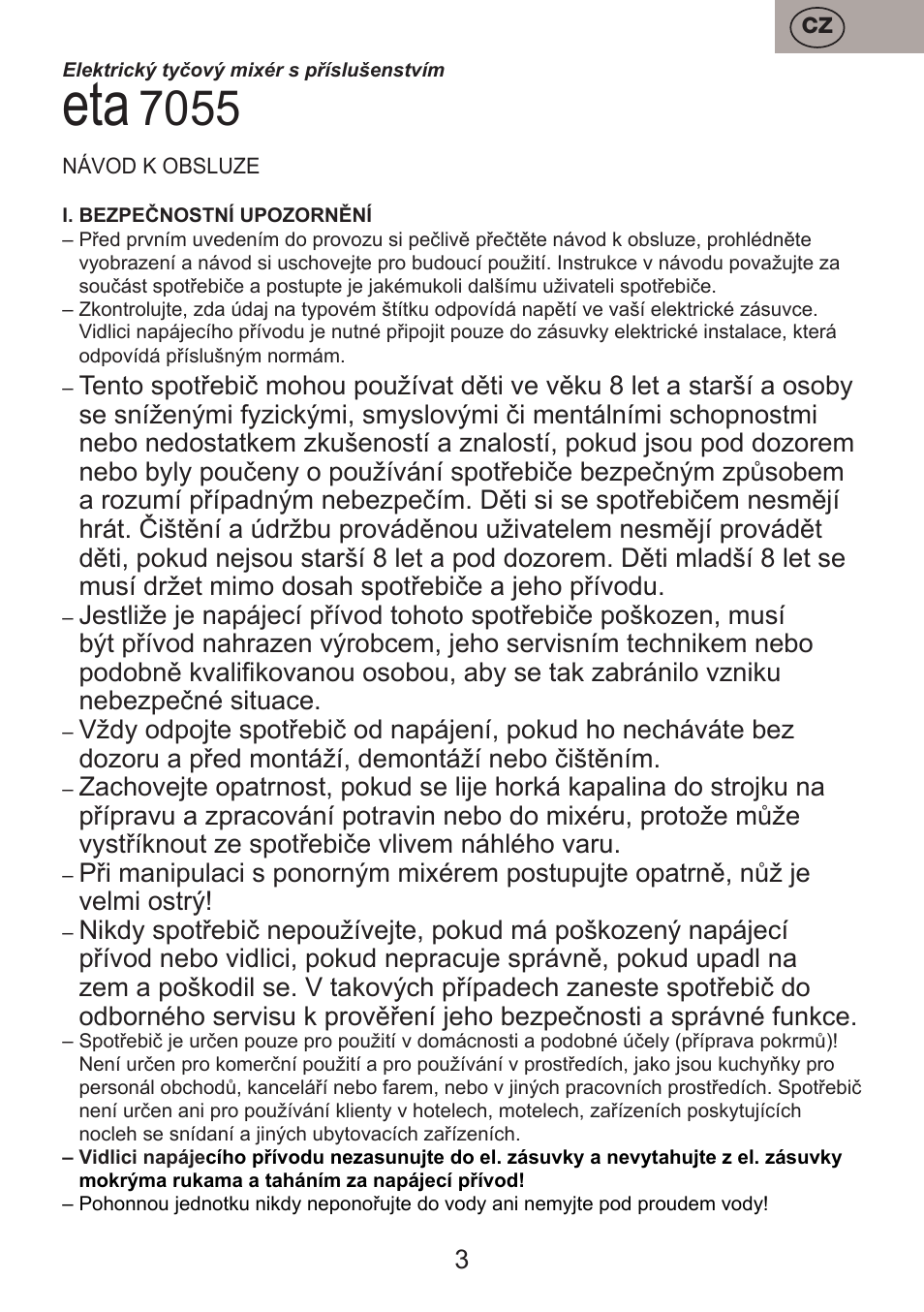 ETA Vassa User Manual | Page 3 / 32