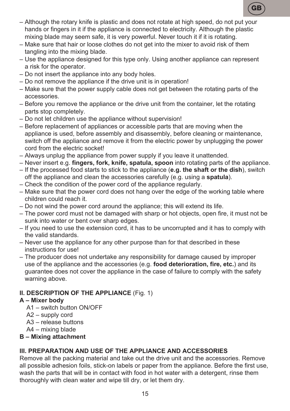 ETA Masha User Manual | Page 15 / 32