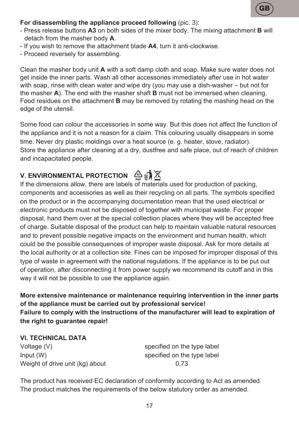 ETA Masha User Manual | Page 17 / 32