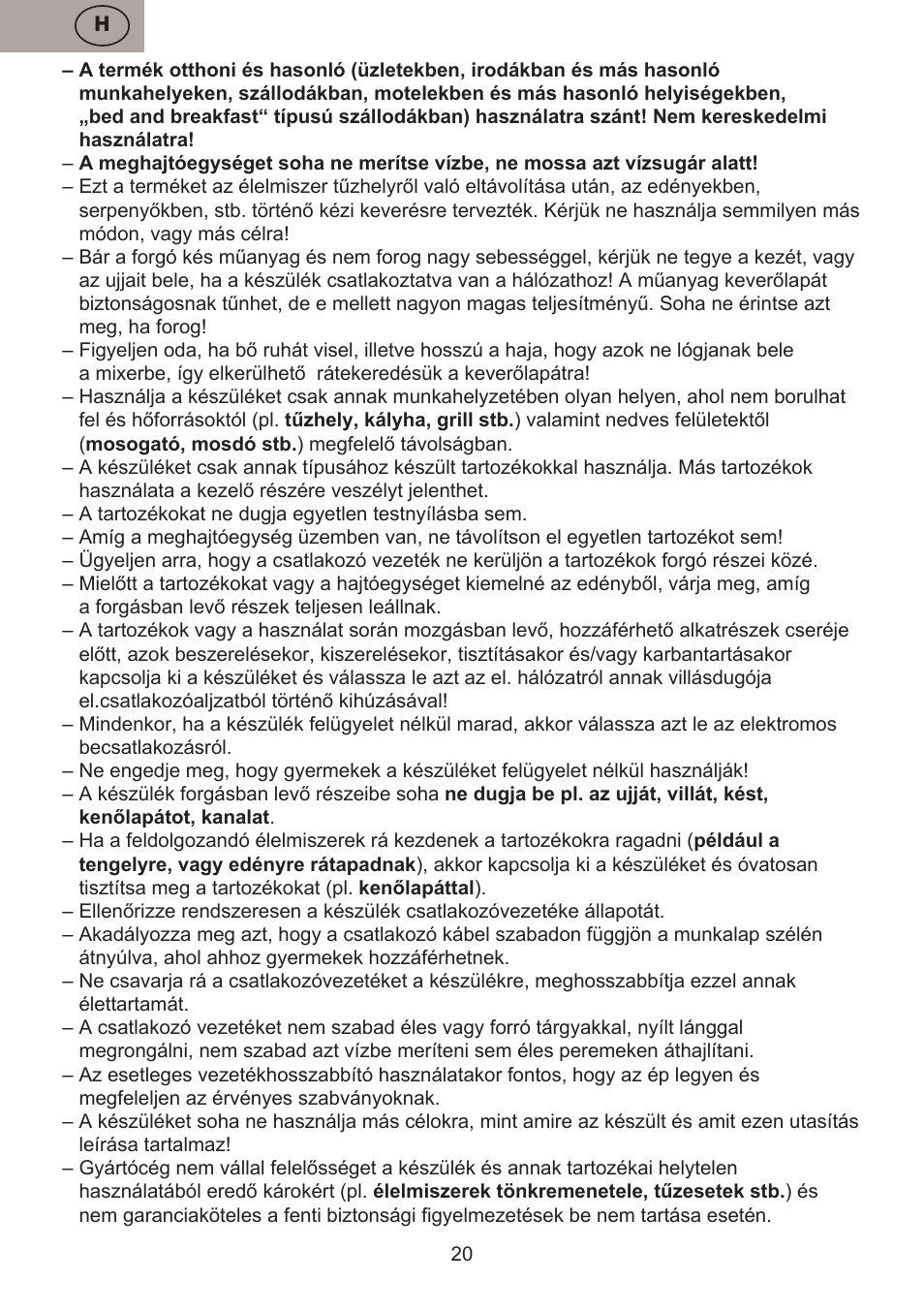 ETA Masha User Manual | Page 20 / 32