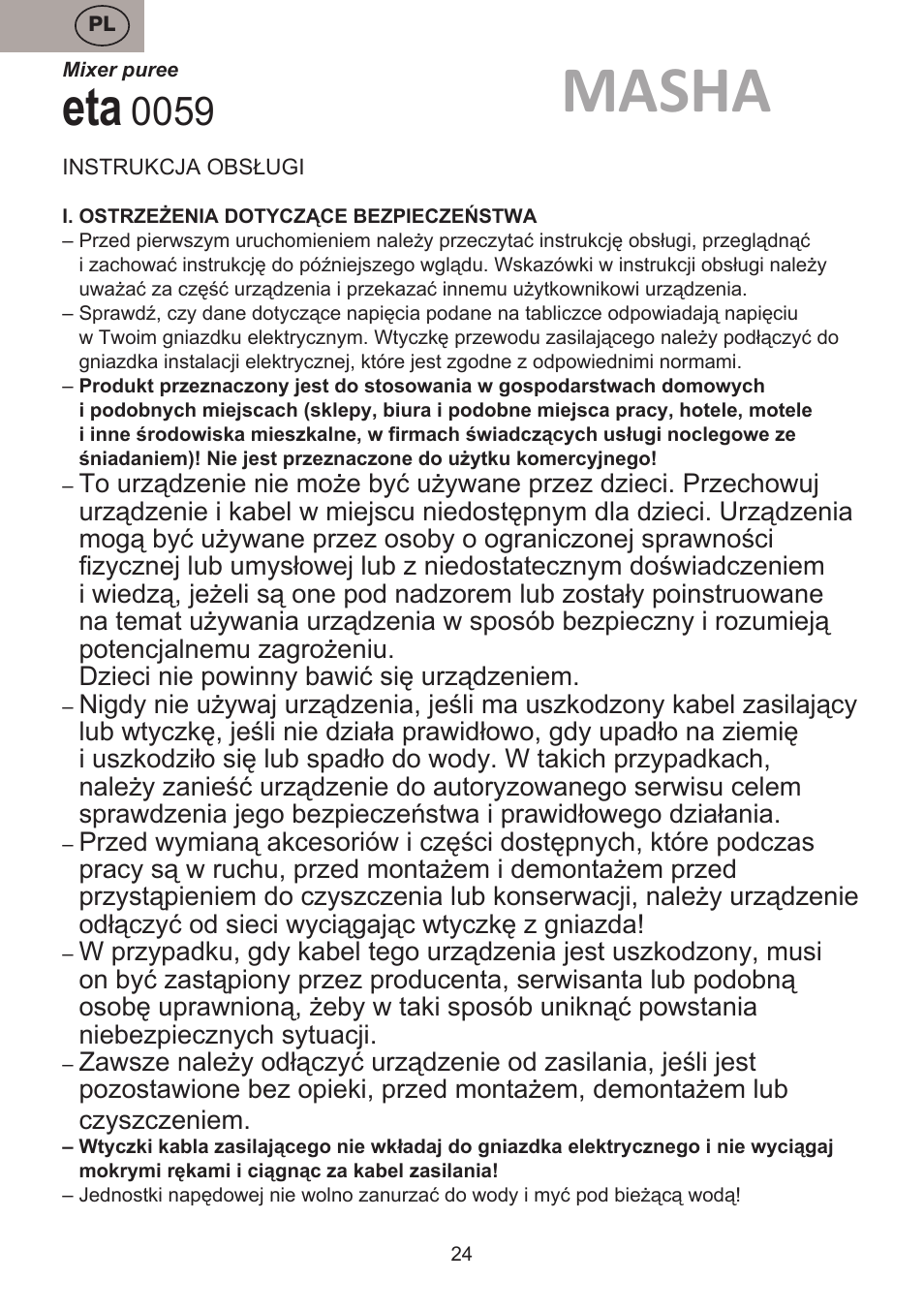 Masha | ETA Masha User Manual | Page 24 / 32