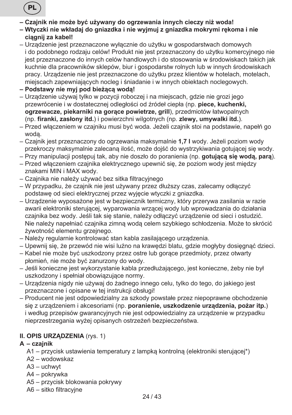ETA Elle User Manual | Page 24 / 48