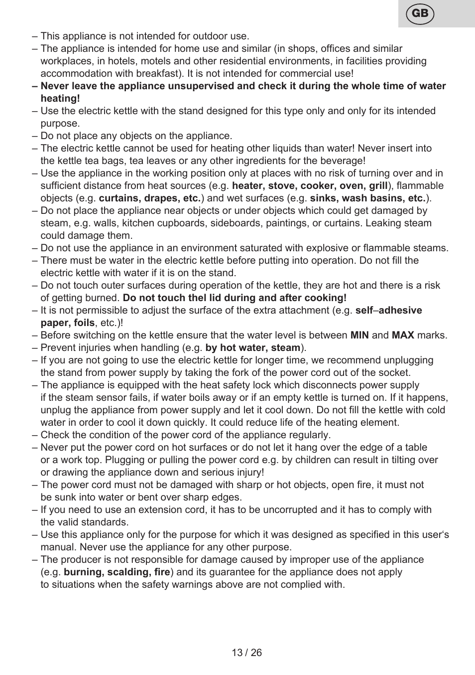 ETA Aneta User Manual | Page 13 / 28