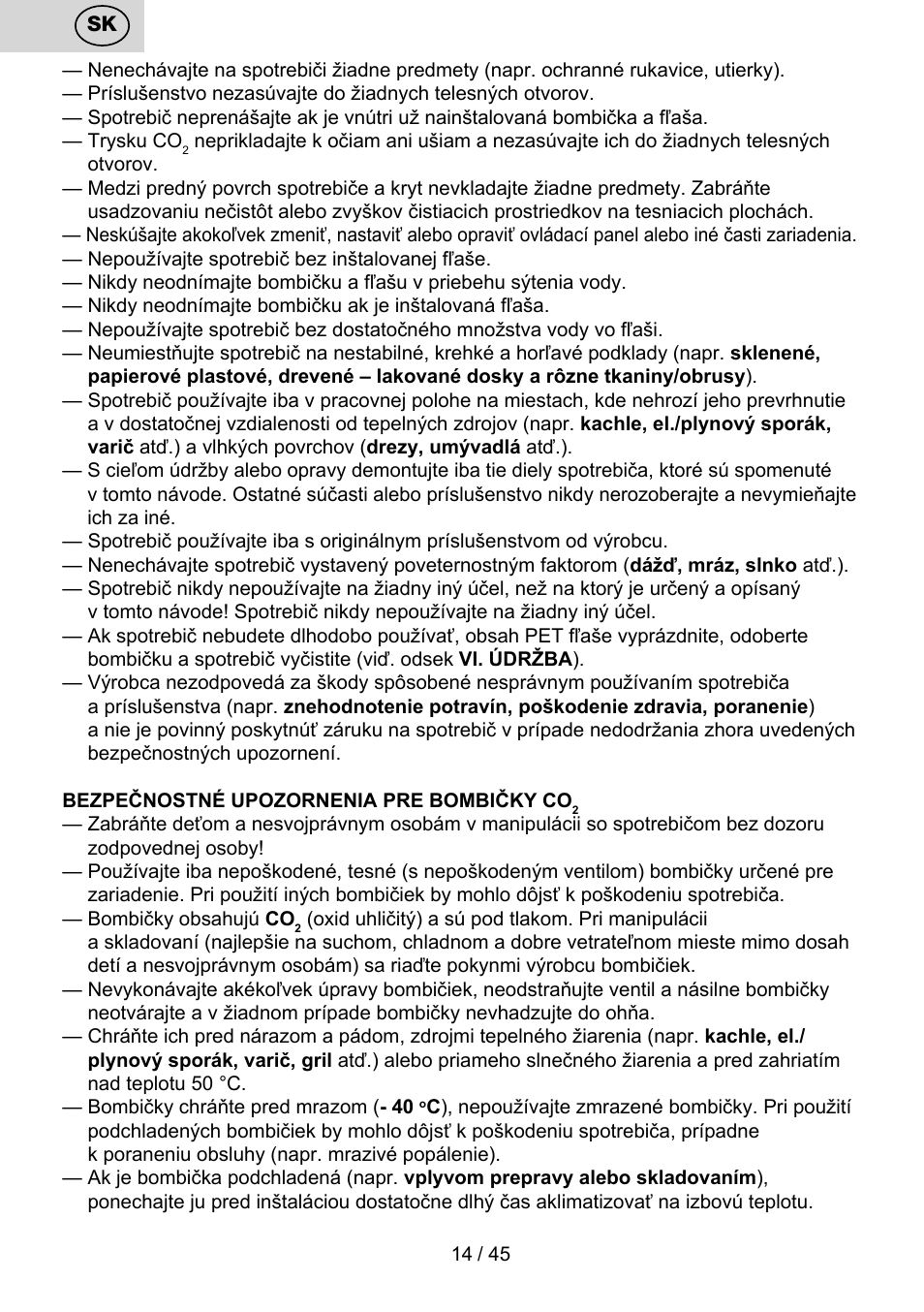 ETA Bublimo User Manual | Page 14 / 48