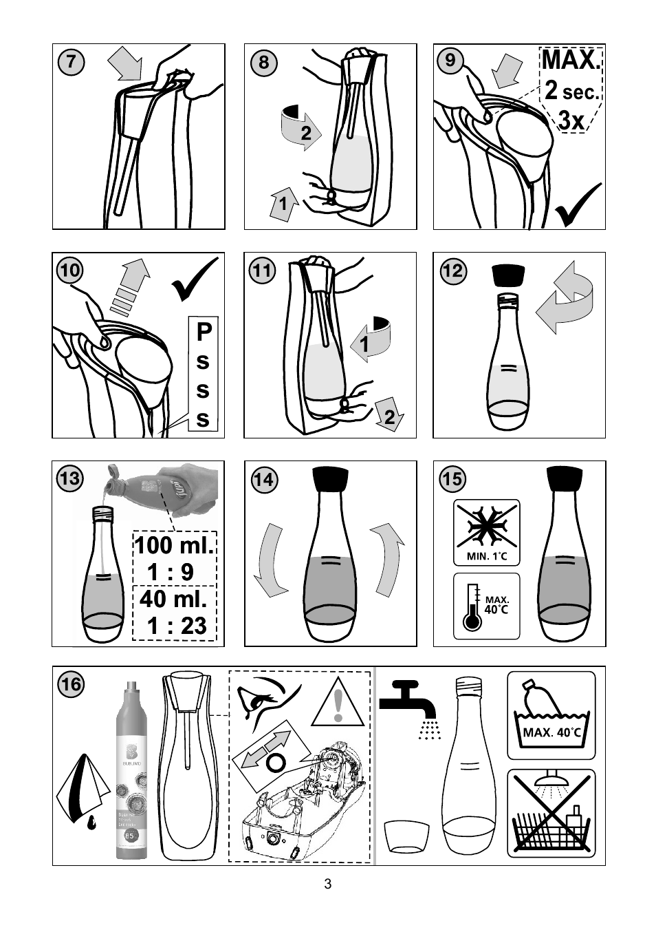 Ps s s | ETA Bublimo User Manual | Page 3 / 48