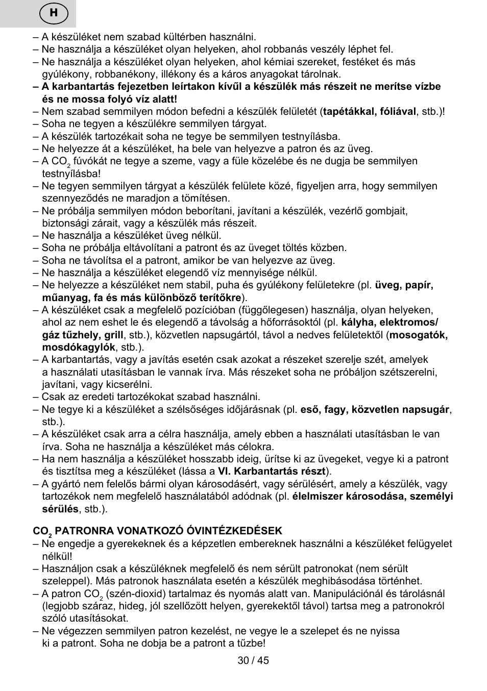 ETA Bublimo User Manual | Page 30 / 48