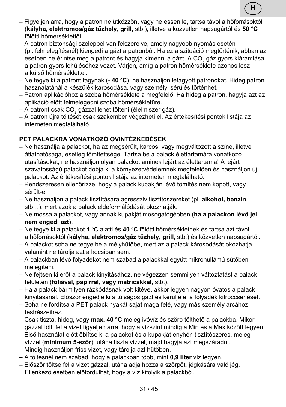 ETA Bublimo User Manual | Page 31 / 48