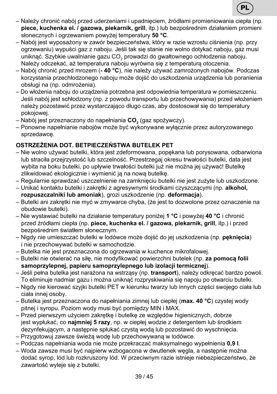 ETA Bublimo User Manual | Page 39 / 48