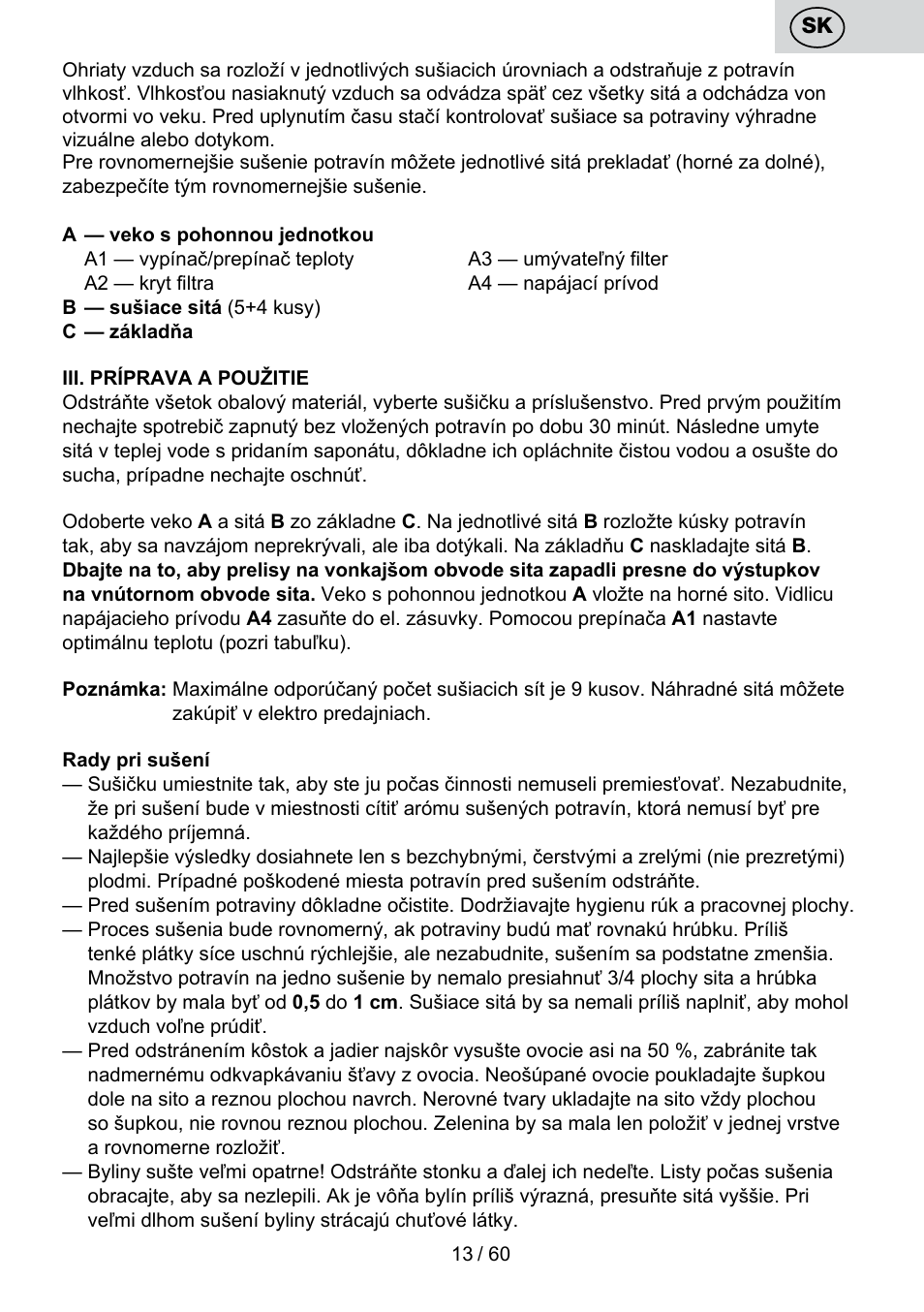 ETA Karina User Manual | Page 13 / 64