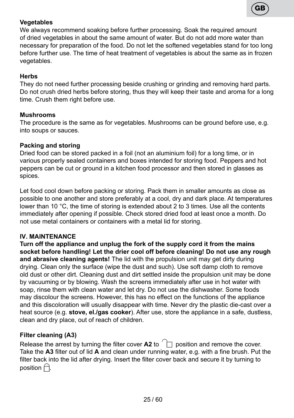 ETA Karina User Manual | Page 25 / 64