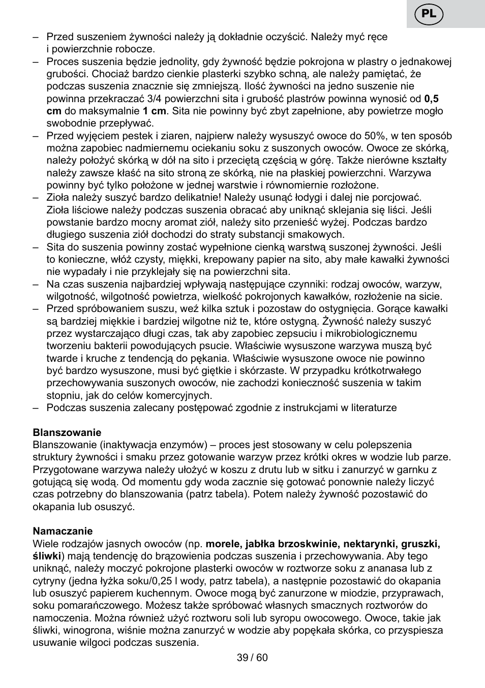 ETA Karina User Manual | Page 39 / 64