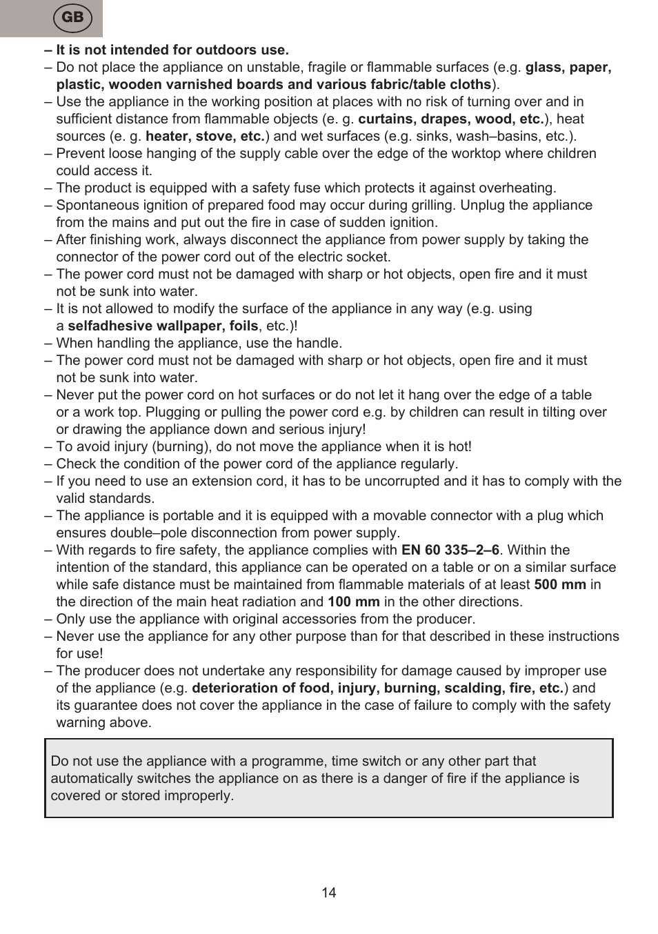 ETA Valori User Manual | Page 14 / 44