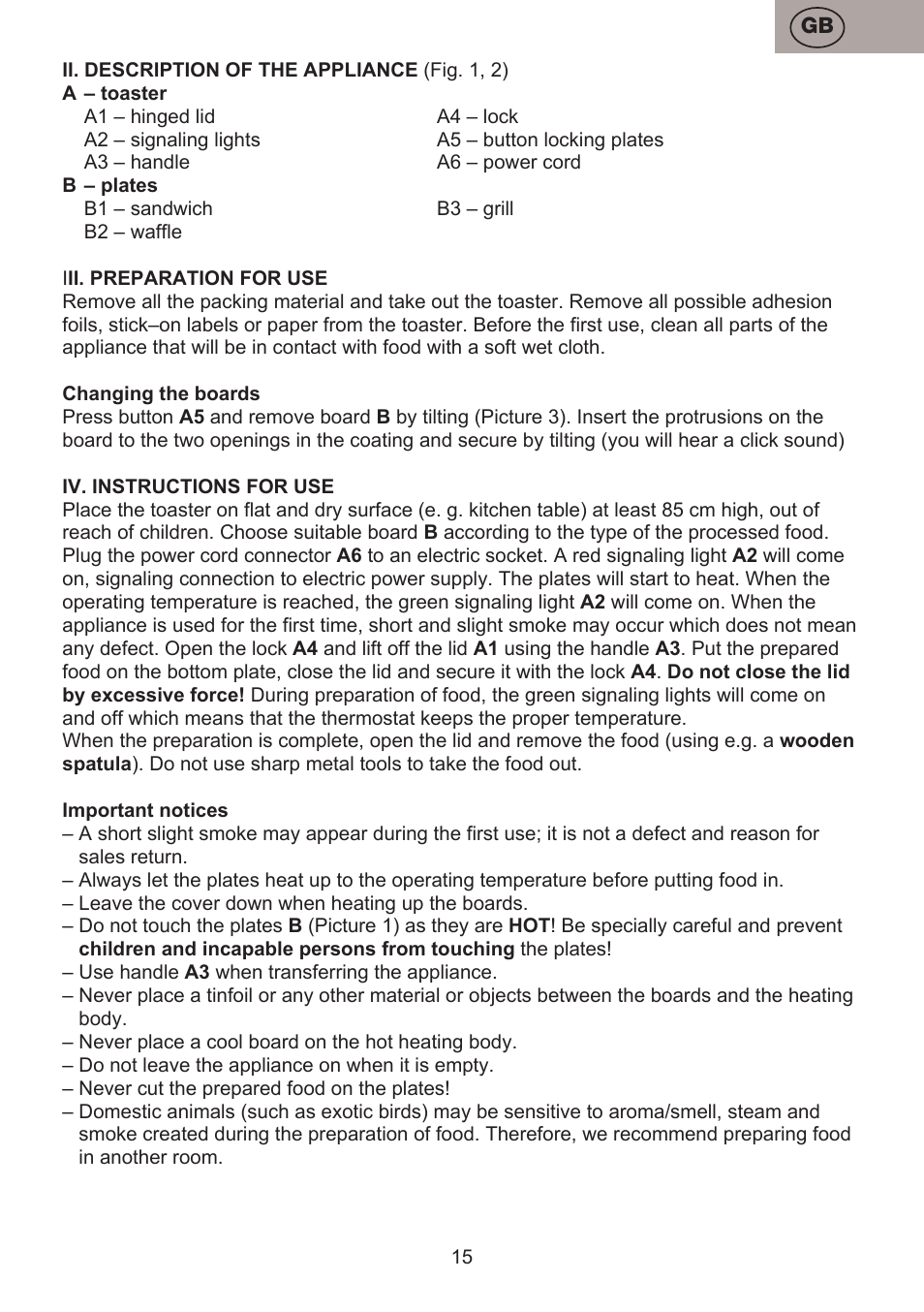 ETA Valori User Manual | Page 15 / 44