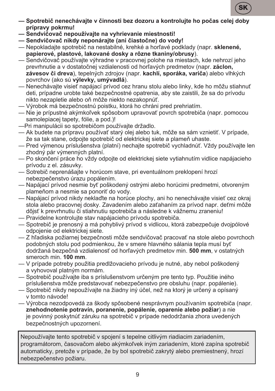 ETA Valori User Manual | Page 9 / 44