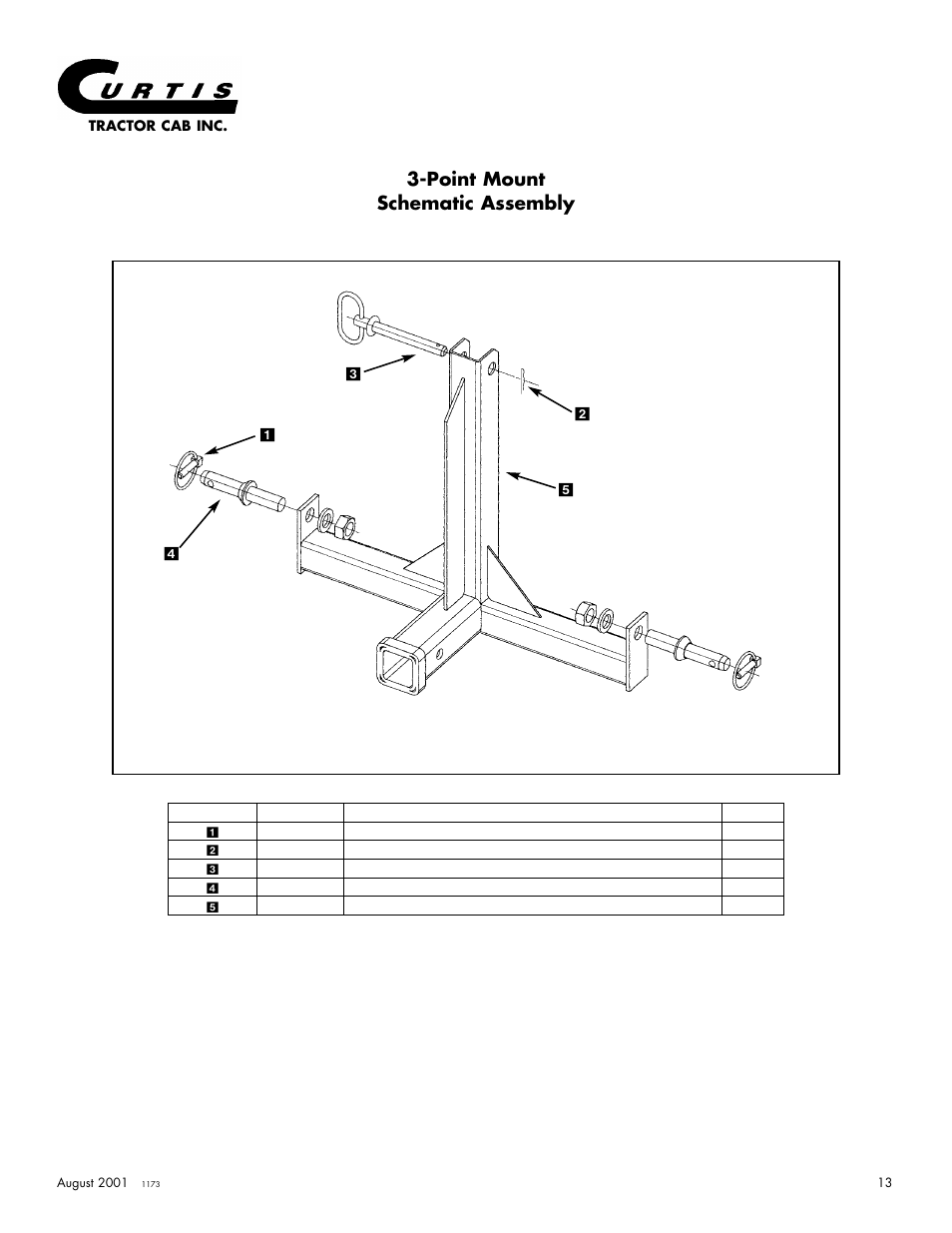 Point mount schematic assembly | Curtis 175 User Manual | Page 14 / 23