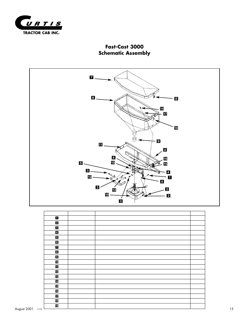 Fast-cast 3000 schematic assembly | Curtis 175 User Manual | Page 16 / 23