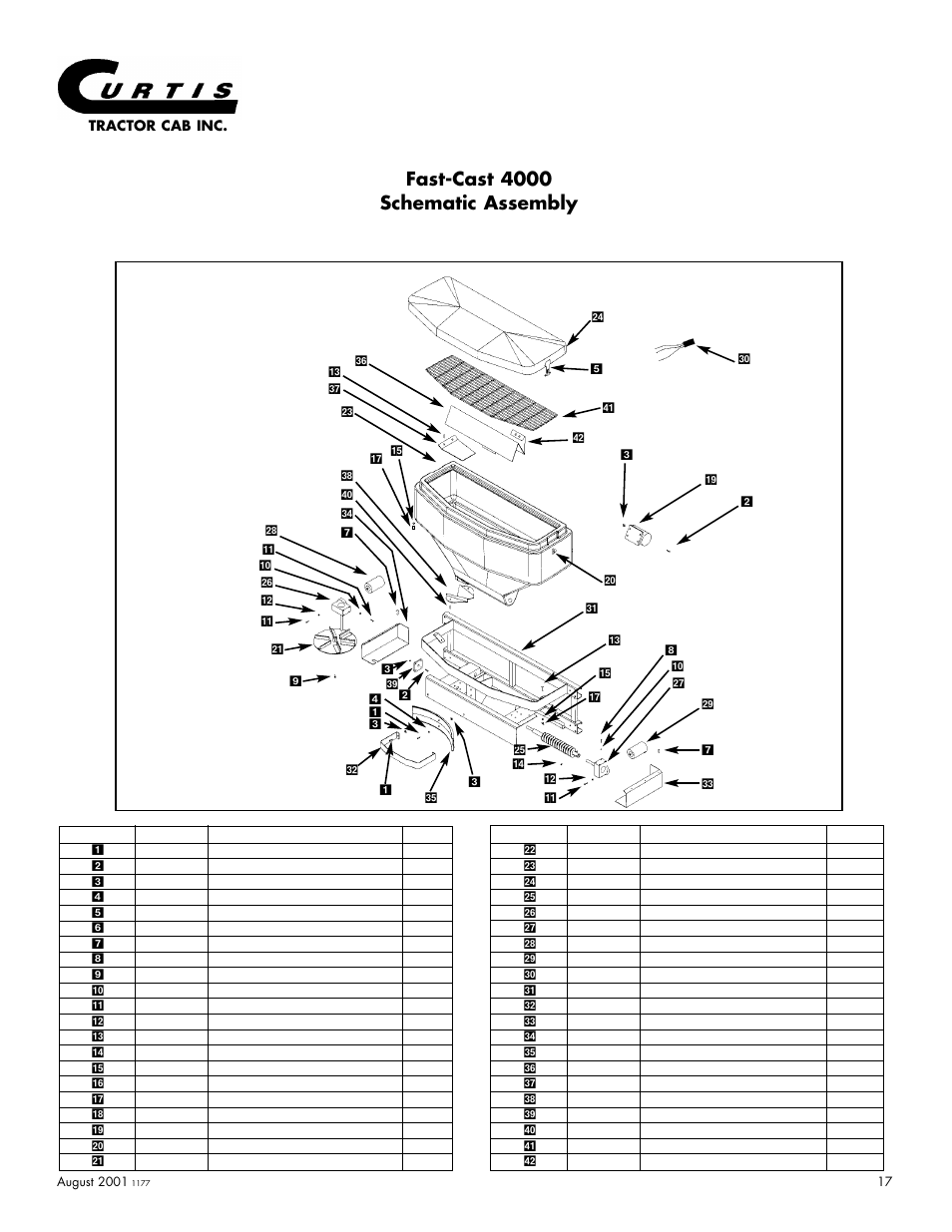 Fast-cast 4000 schematic assembly | Curtis 175 User Manual | Page 18 / 23