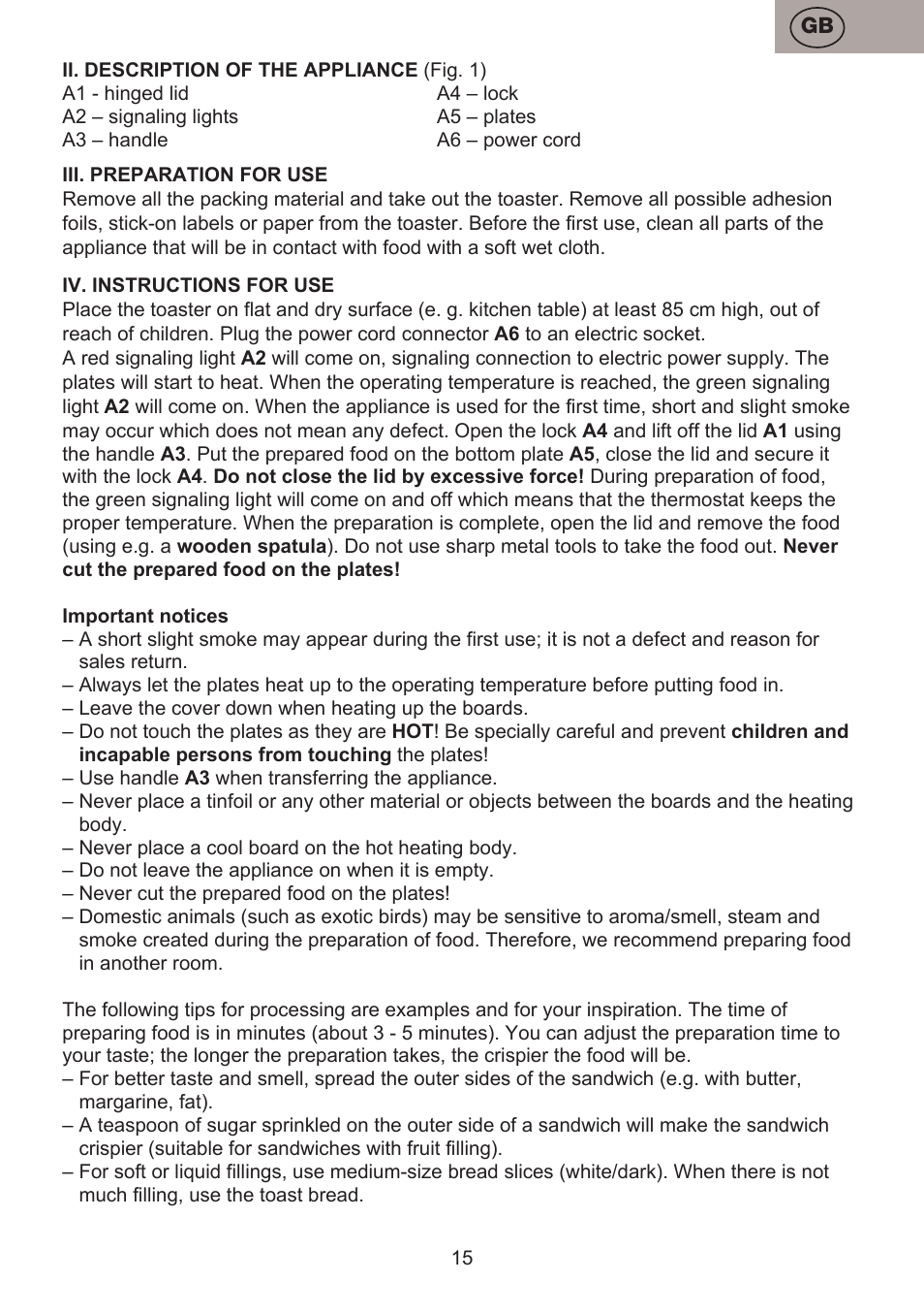 ETA Pievo User Manual | Page 15 / 44