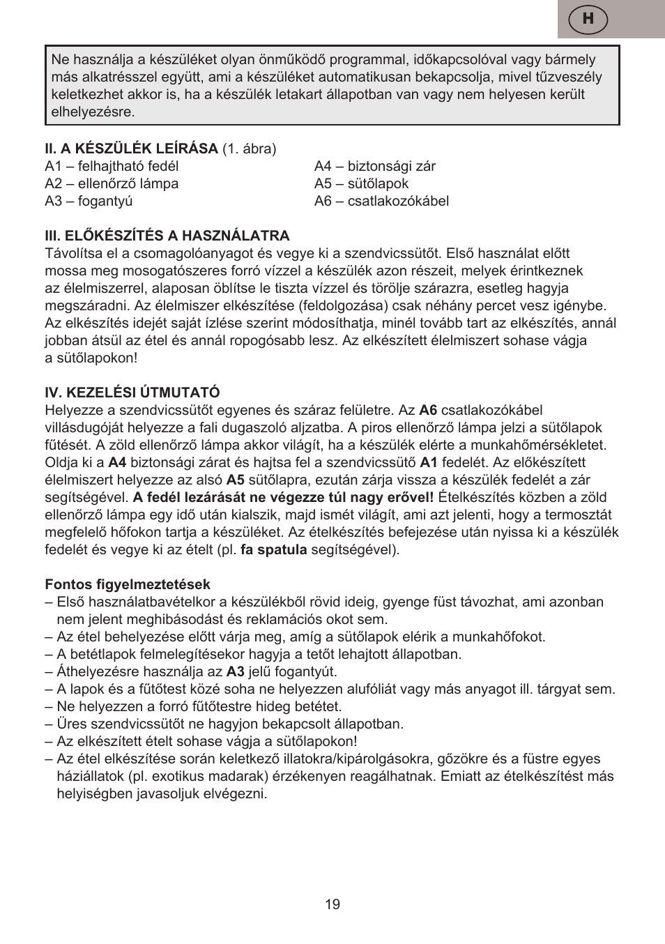 ETA Pievo User Manual | Page 19 / 44