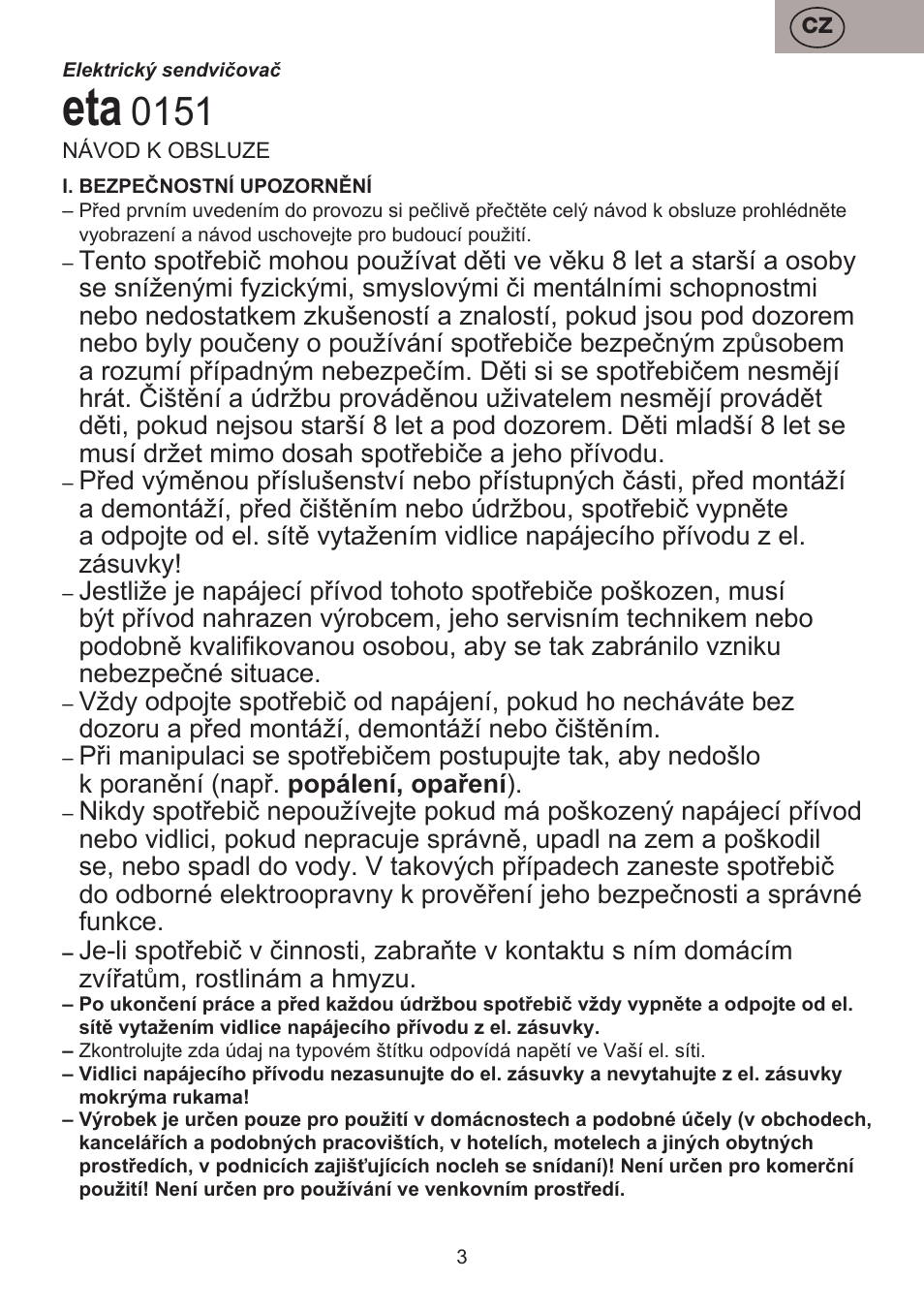 ETA Pievo User Manual | Page 3 / 44