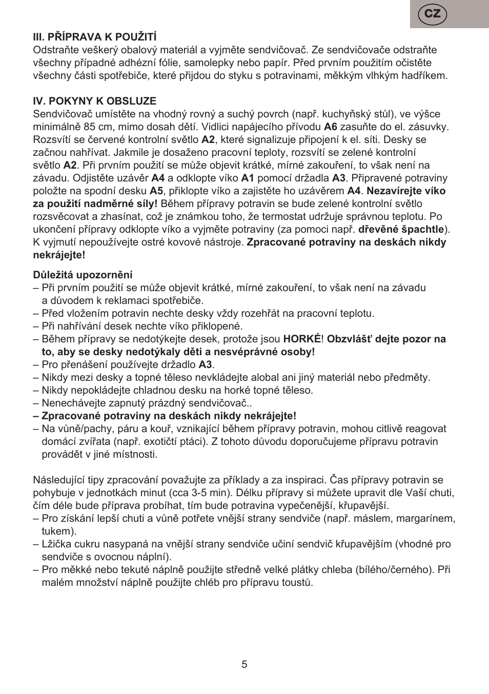 ETA Pievo User Manual | Page 5 / 44
