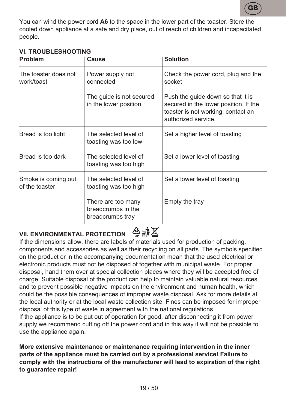 ETA Donny User Manual | Page 19 / 52