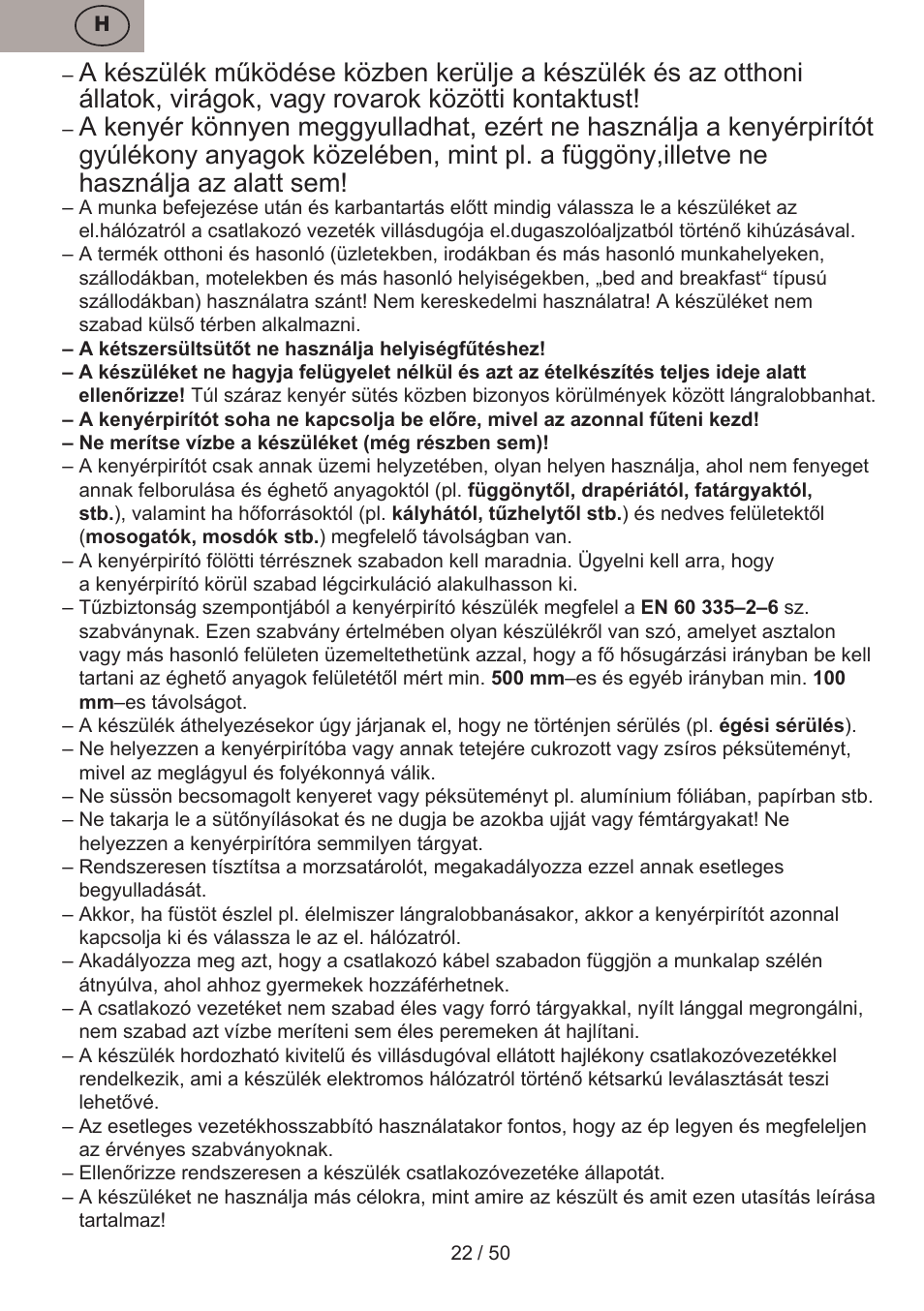ETA Donny User Manual | Page 22 / 52