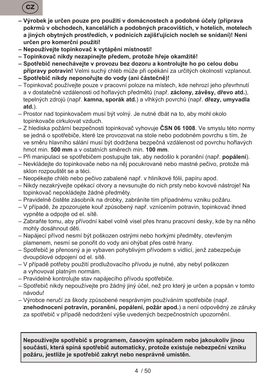 ETA Donny User Manual | Page 4 / 52