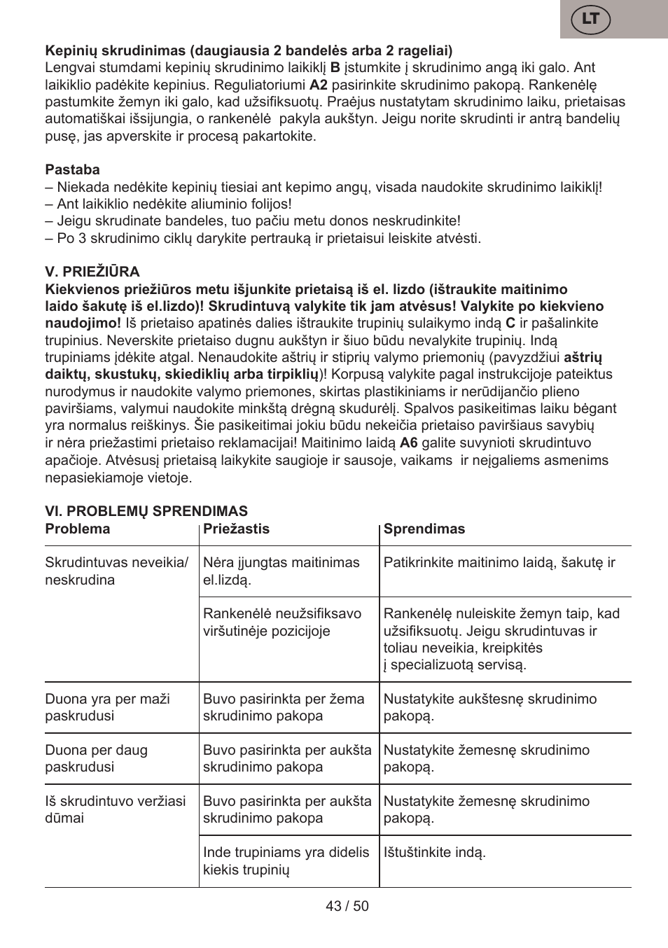 ETA Donny User Manual | Page 43 / 52