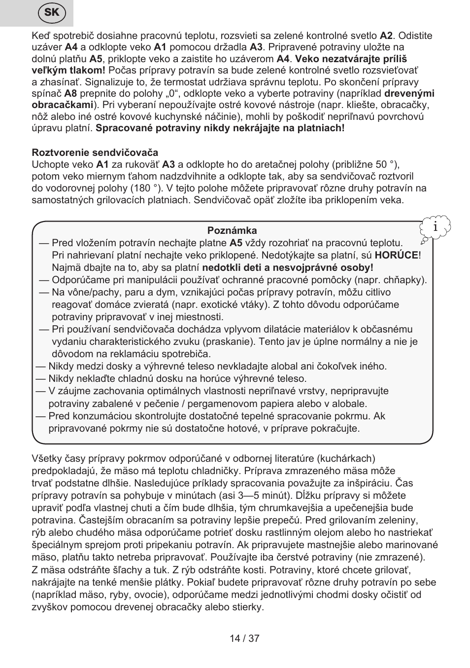 ETA Tampo User Manual | Page 14 / 40