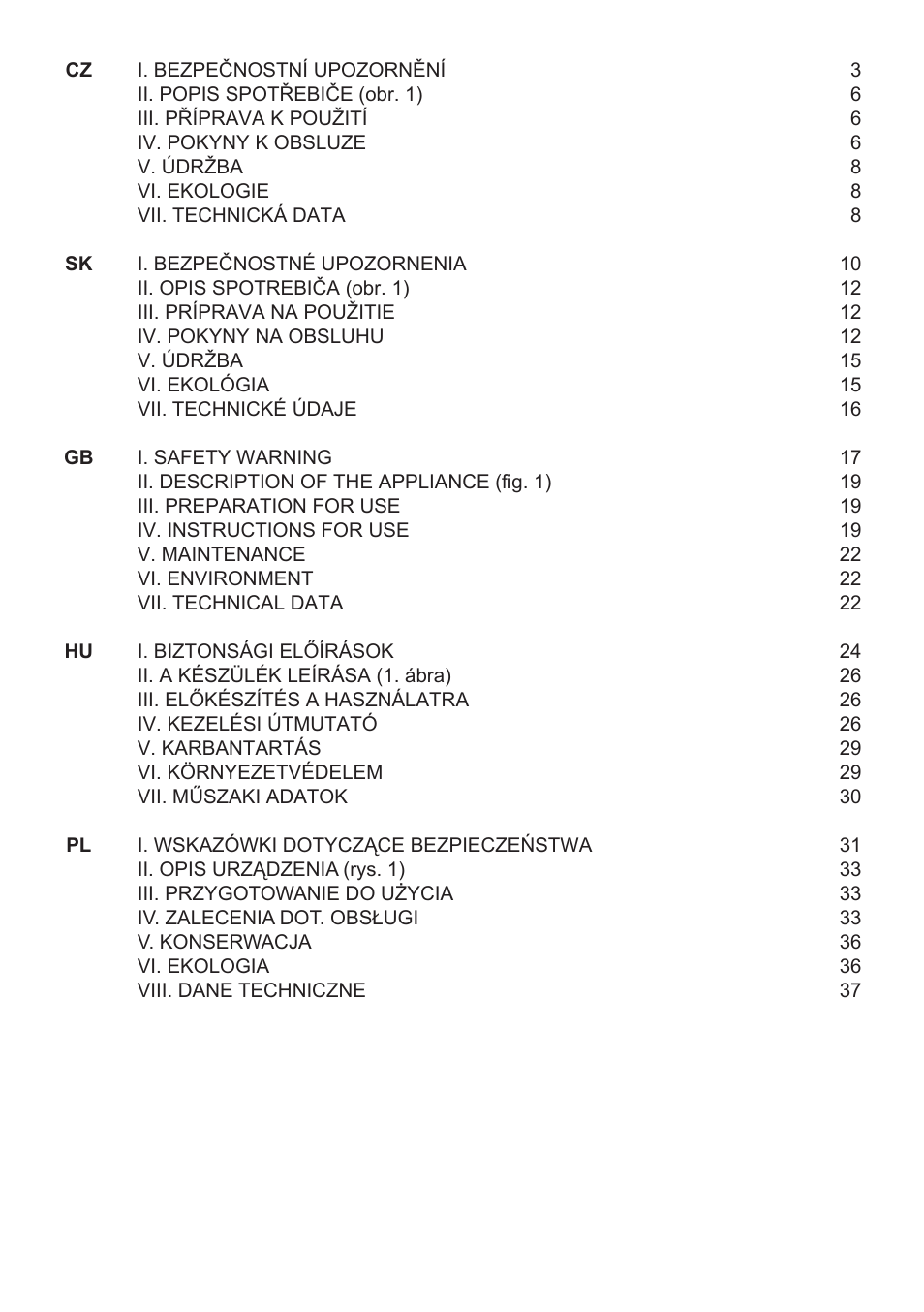 ETA Tampo User Manual | Page 2 / 40