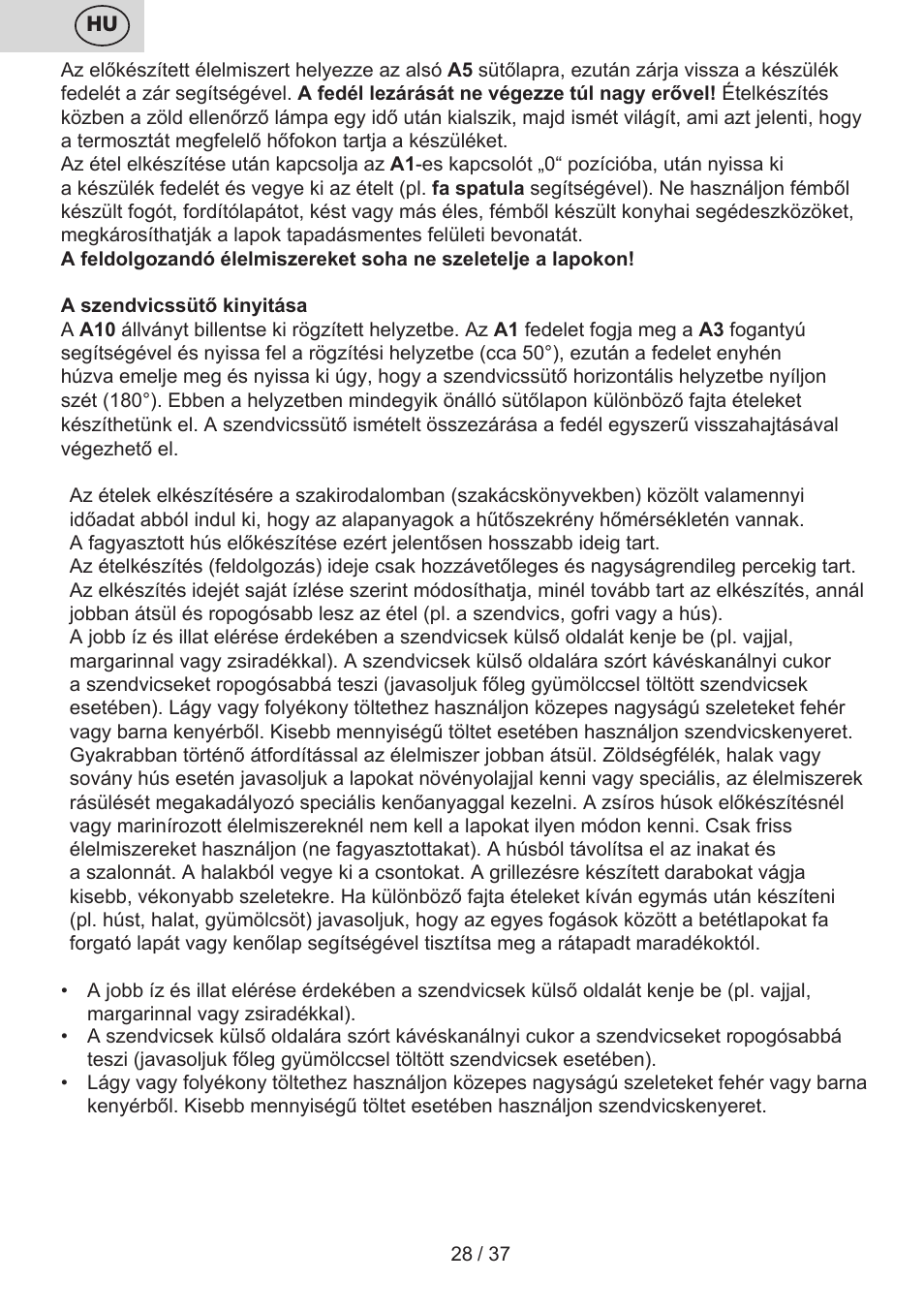 ETA Tampo User Manual | Page 28 / 40
