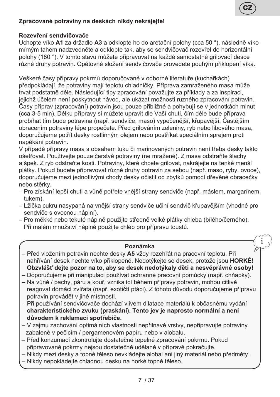 ETA Tampo User Manual | Page 7 / 40