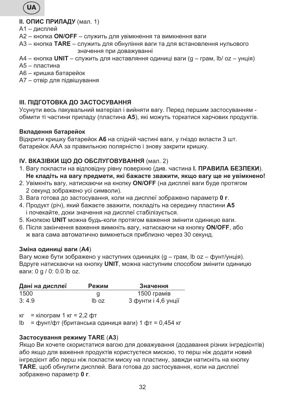 ETA Moli User Manual | Page 32 / 36