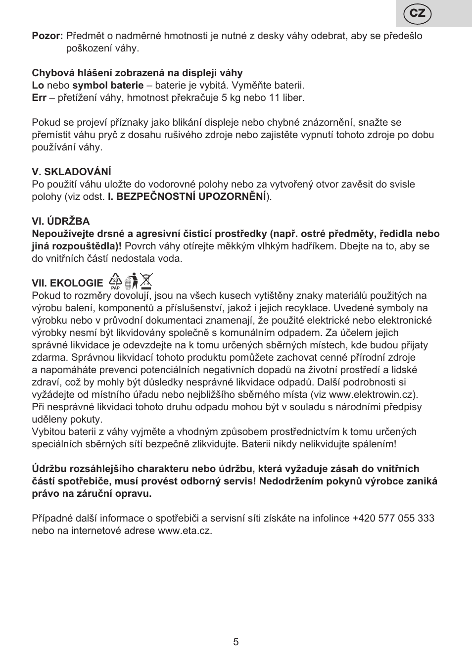 ETA Moli User Manual | Page 5 / 36