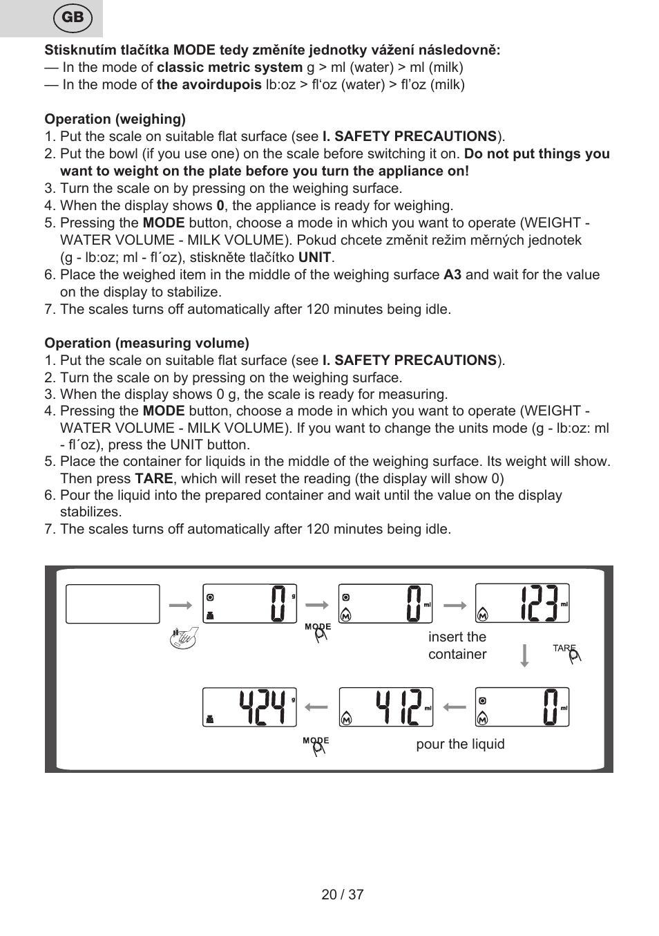 ETA Lori User Manual | Page 20 / 40