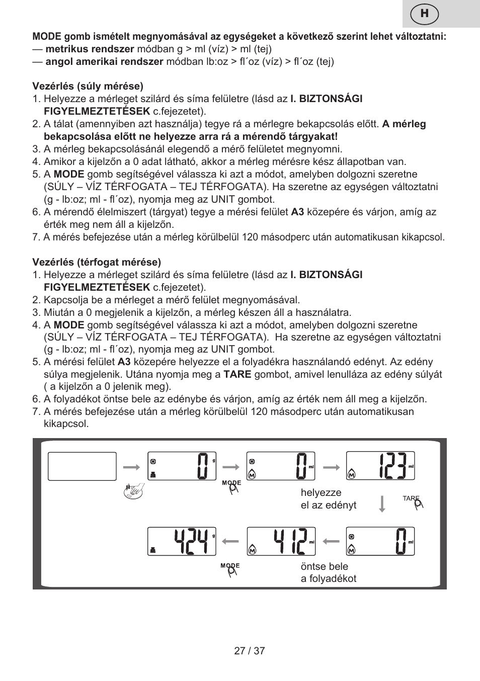 ETA Lori User Manual | Page 27 / 40