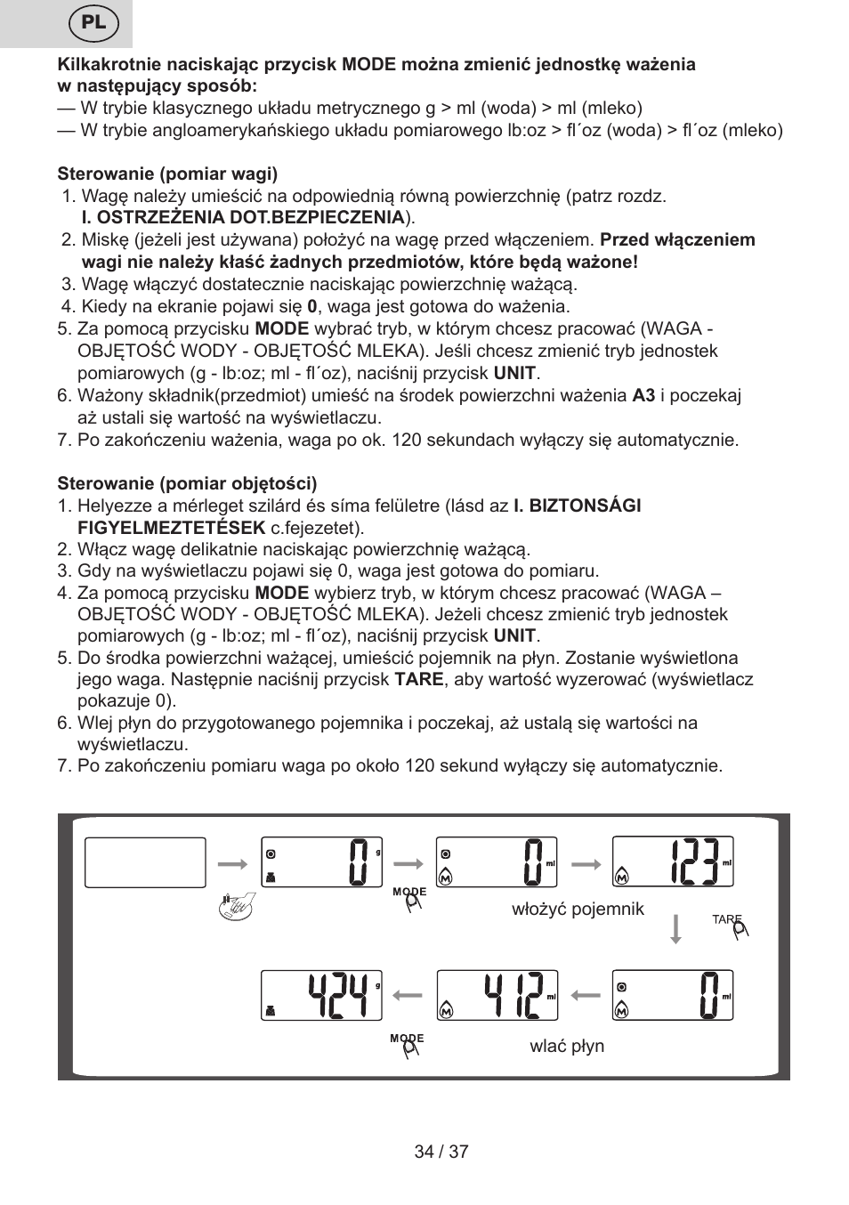 ETA Lori User Manual | Page 34 / 40