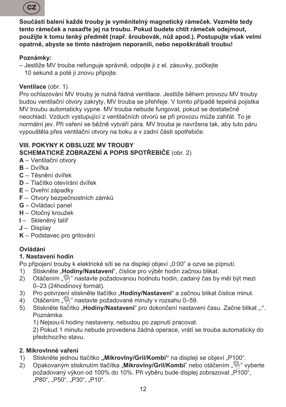 ETA Koloro User Manual | Page 12 / 88