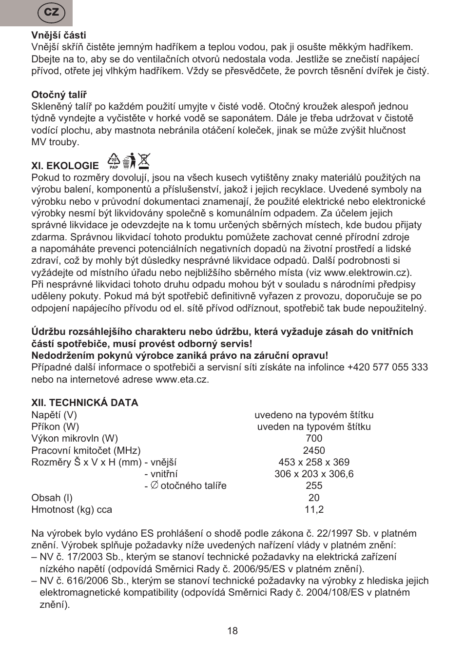 ETA Koloro User Manual | Page 18 / 88