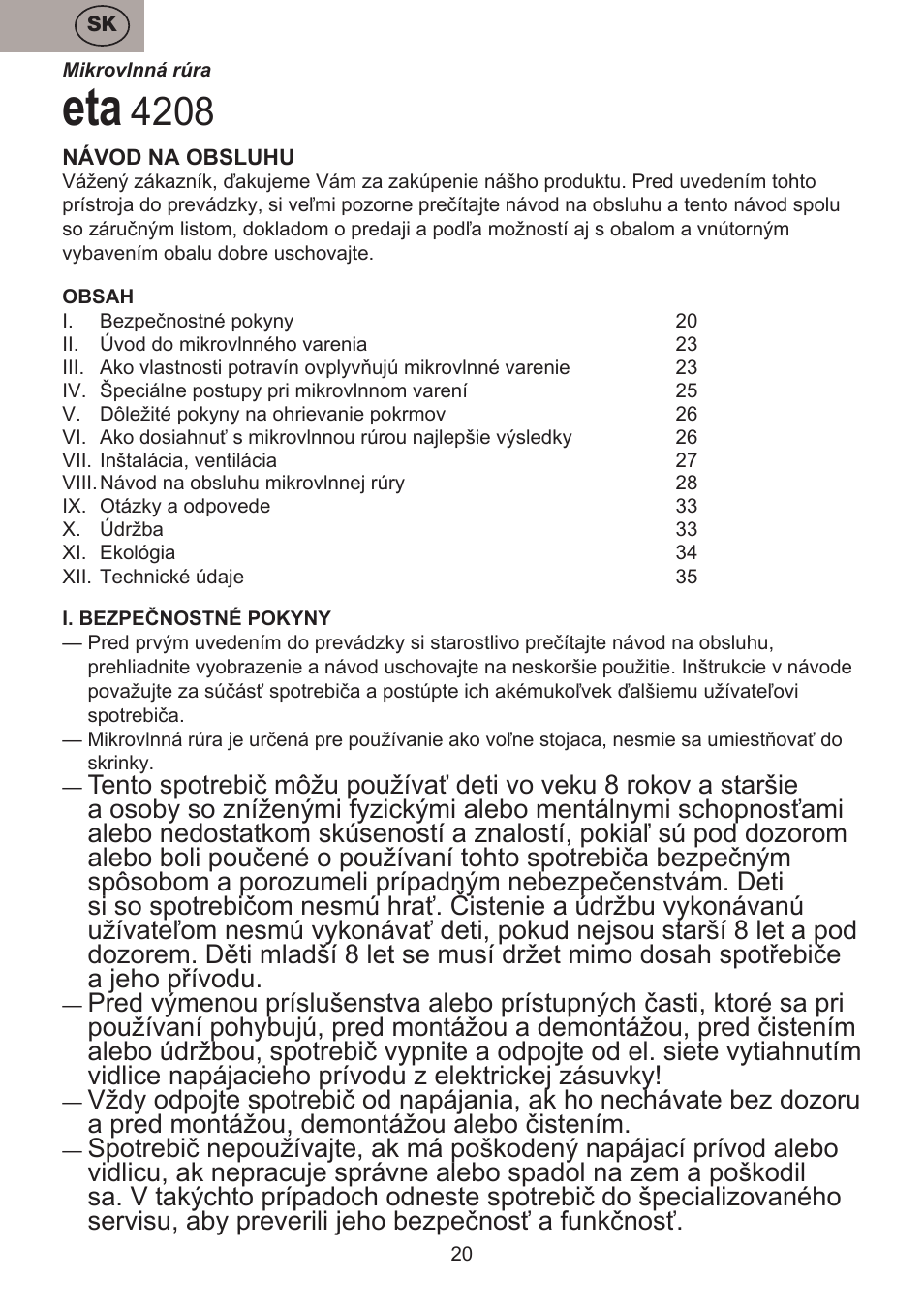 ETA Koloro User Manual | Page 20 / 88