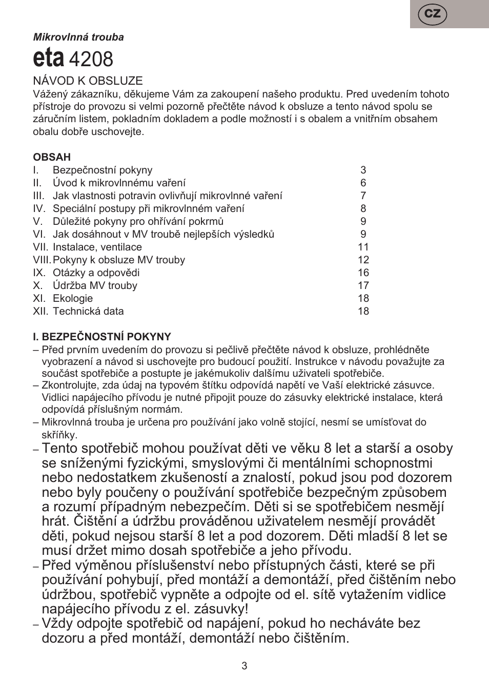 ETA Koloro User Manual | Page 3 / 88