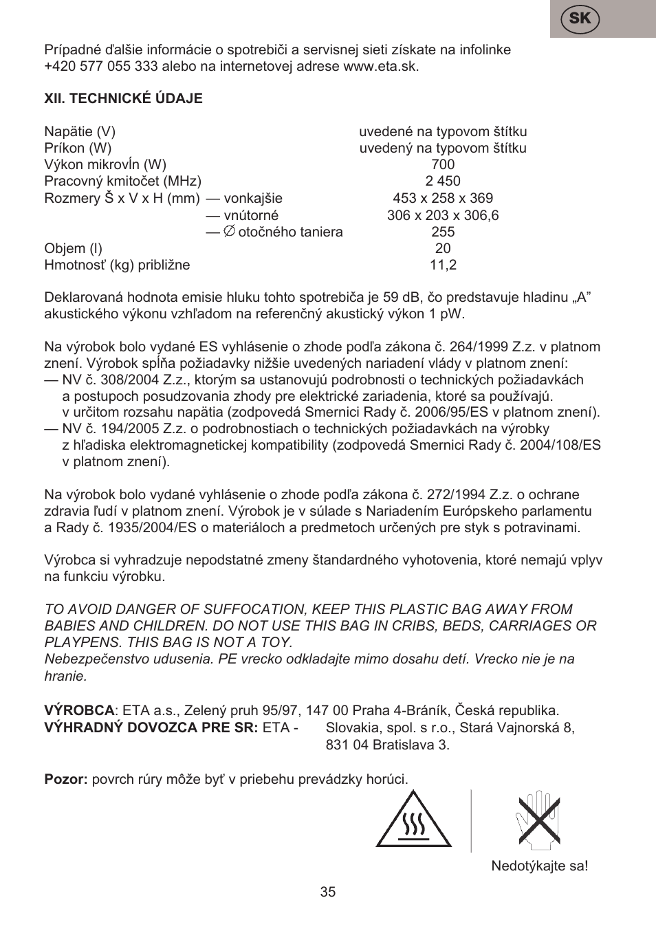 ETA Koloro User Manual | Page 35 / 88