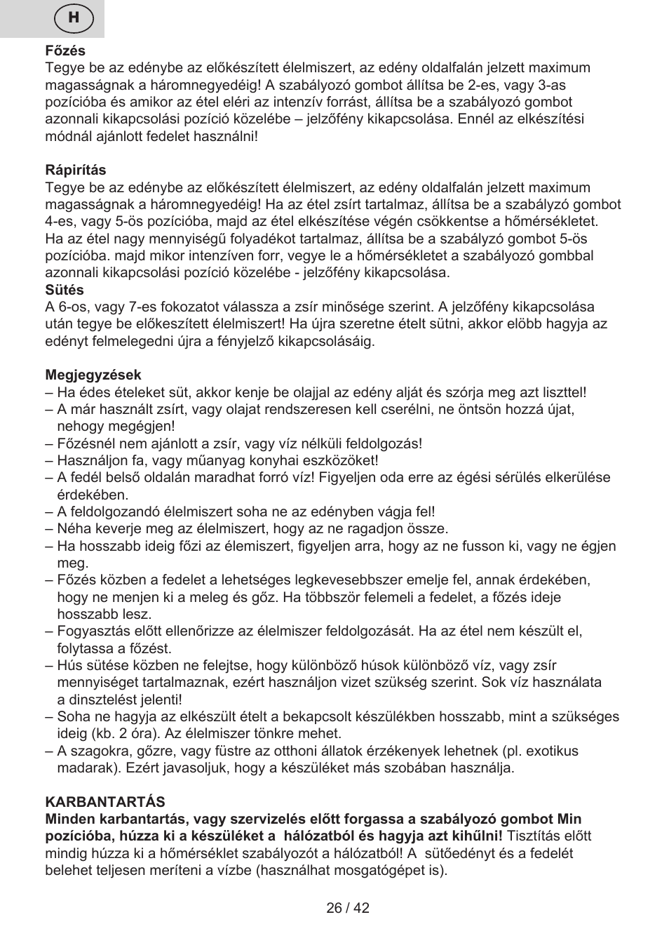 ETA Festa User Manual | Page 26 / 44